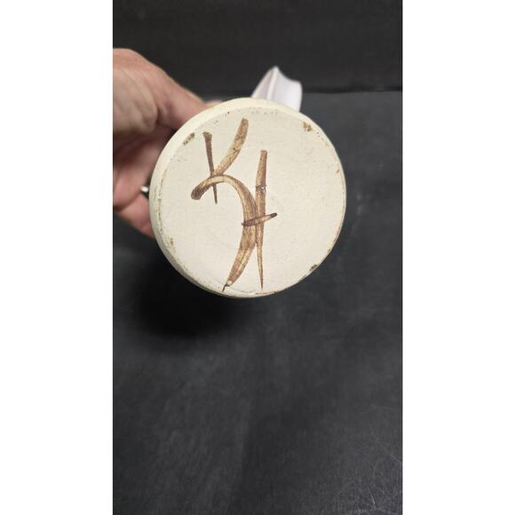 Handmade Studio Pottery Mug Signed Artisan Ceramic Coffee Cup Pastel Glaze - Picture 7 of 8